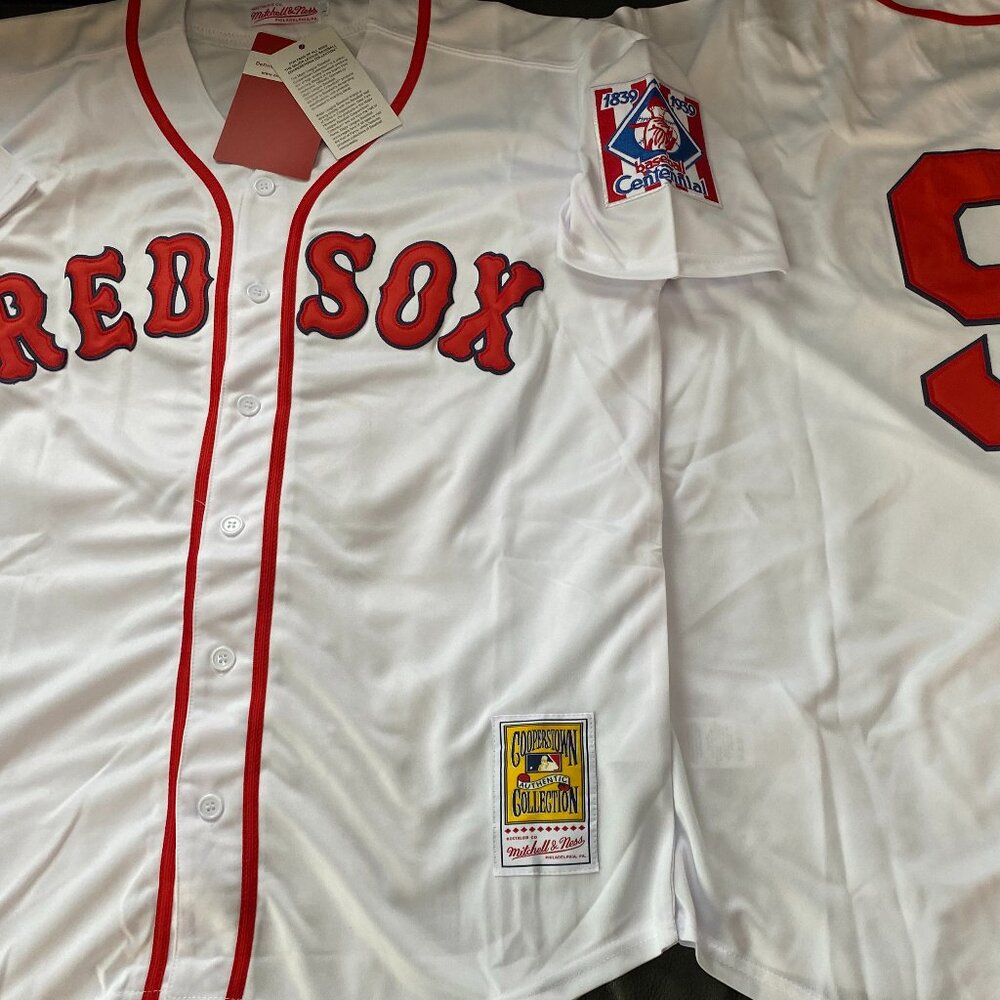 MITCHELL and NESS BOSTON RED SOX TED WILLIAMS JERSEY Sz M,L,XL,2XL New w tags - Picture 8 of 8